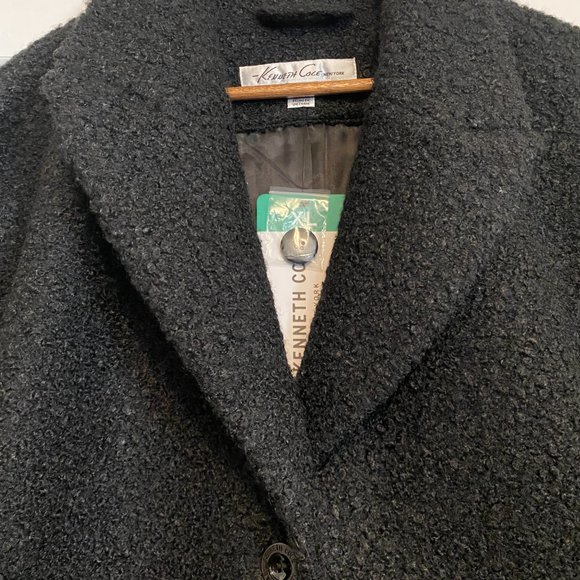 NWT Kenneth Cole New York Charcoal Coat - Picture 2 of 5